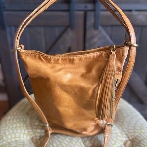 HOBO tan convertible backpack